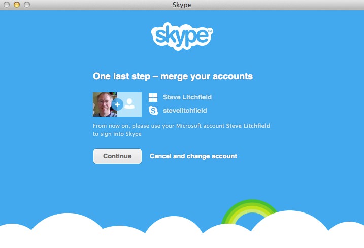 Skype merge screenshot