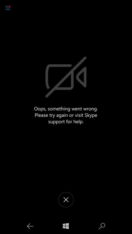 Screenshot, Skype UWP