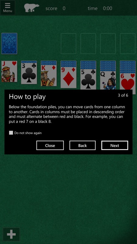 Screenshot, Microsoft Solitaire Collection