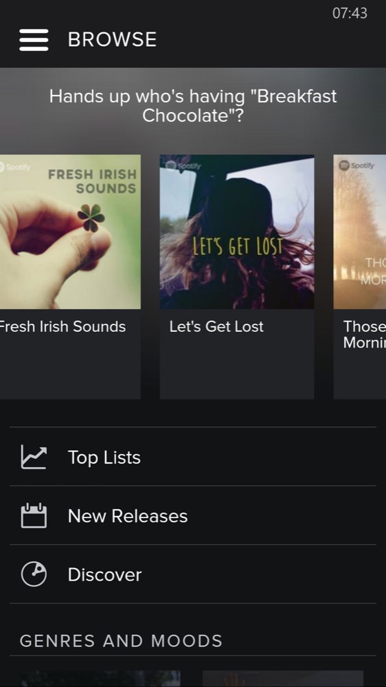 Screenshot, Spotify