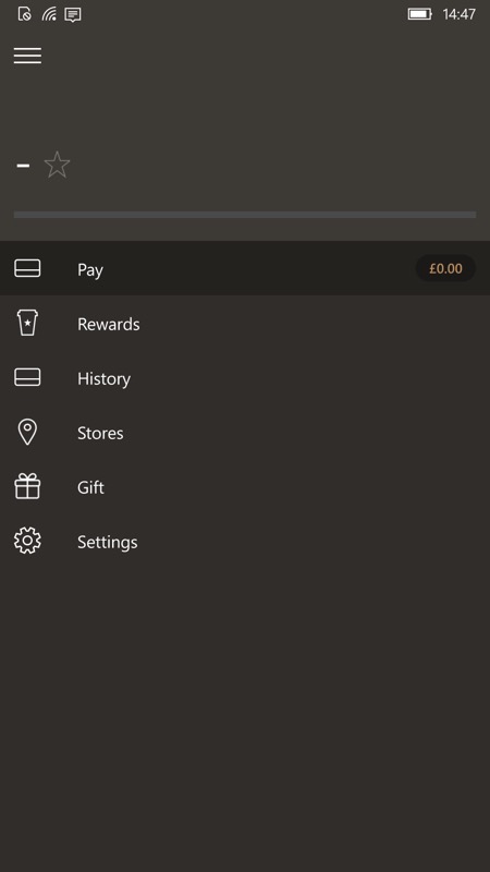 Screenshot, Starbucks UWP