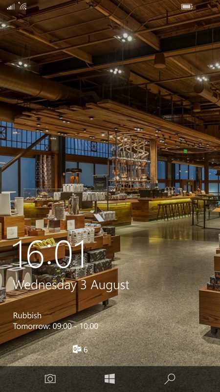 Screenshot, Starbucks UWP