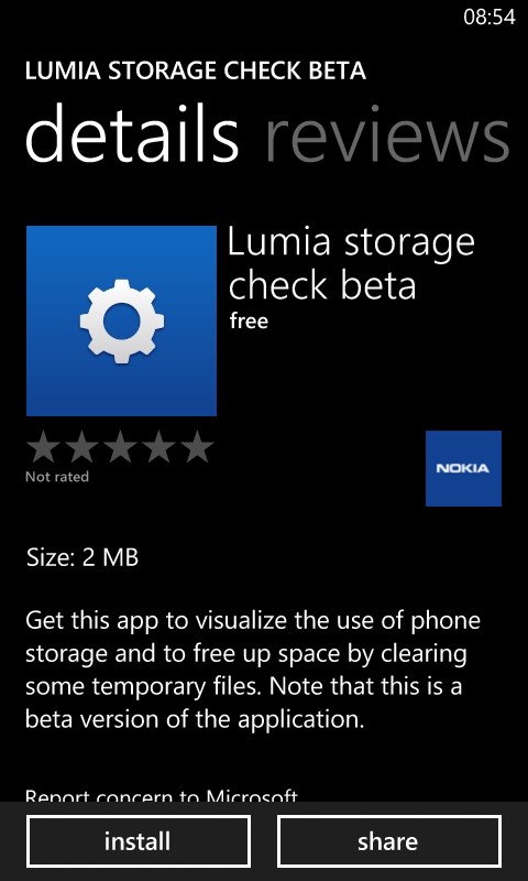 Screenshot, Storage Check