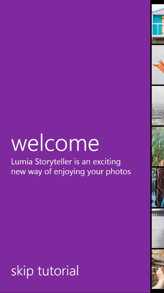 Lumia Storyteller screenshot, 2015 updates