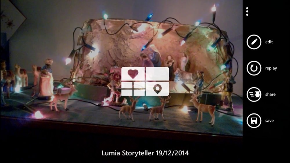 Lumia Storyteller screenshot, 2015 updates