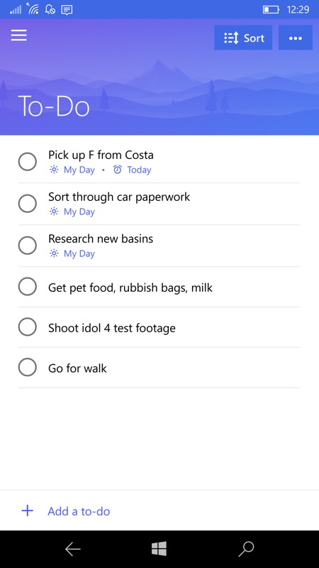 To-Do screenshot