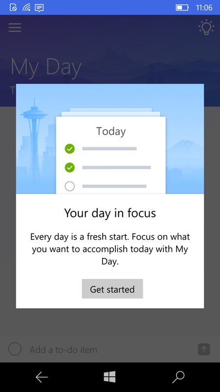Microsoft To-Do screenshot