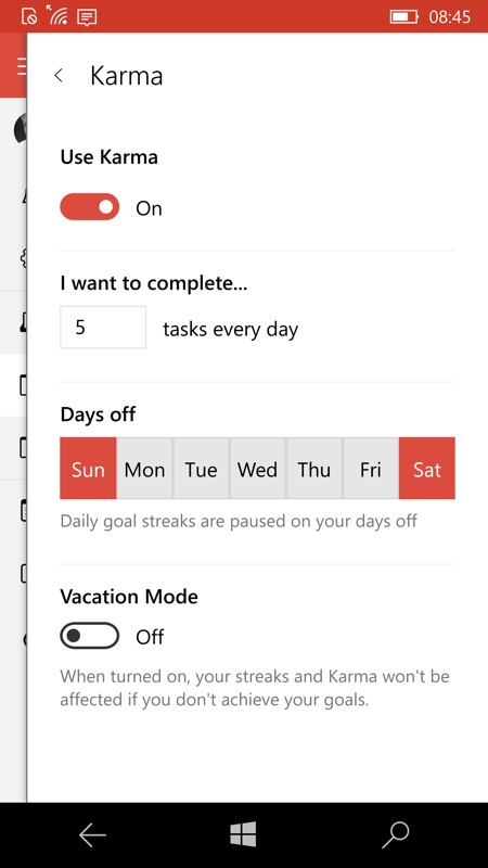 Screenshot, Todoist