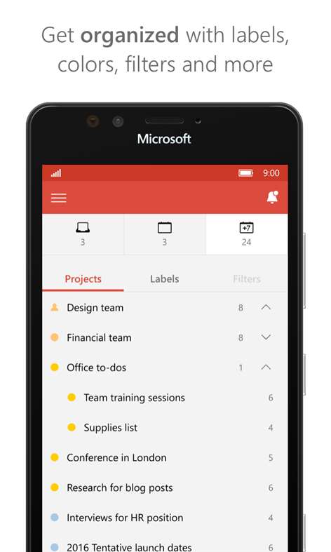 Screenshot, Todoist