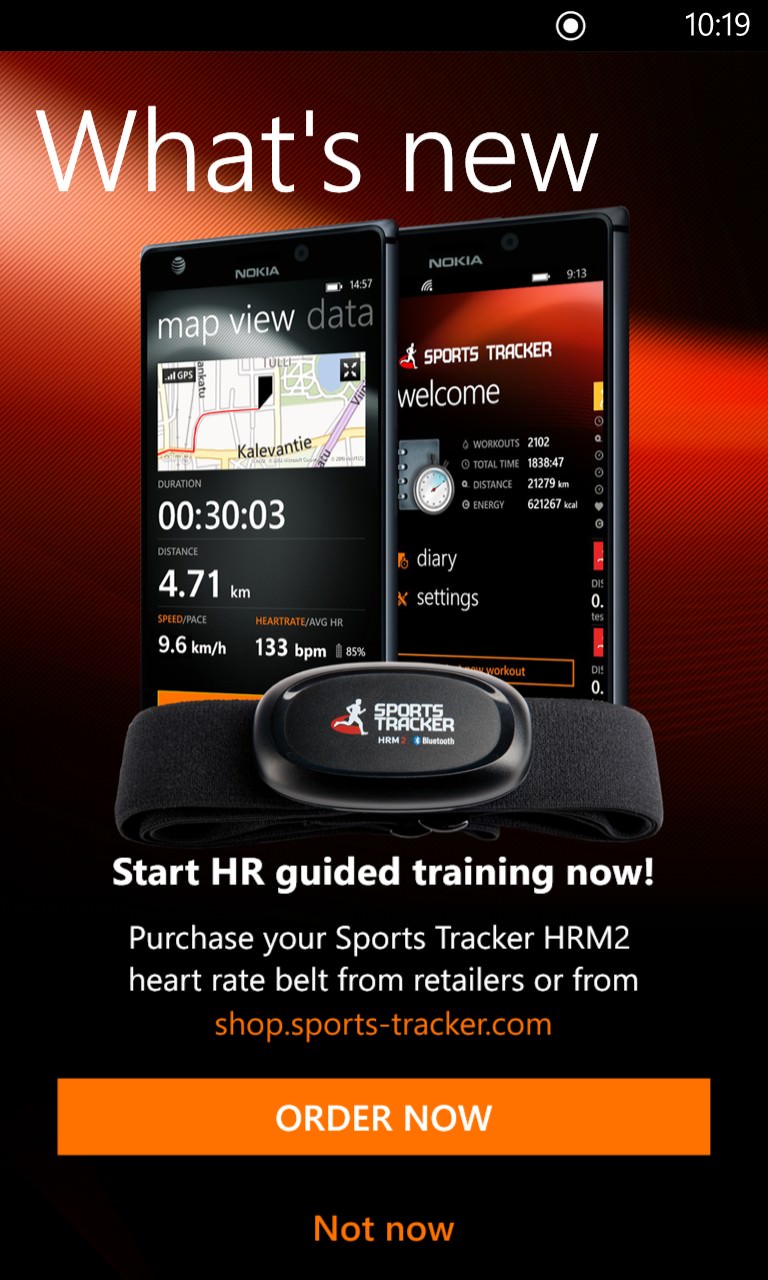 Sports Tracker screenshot