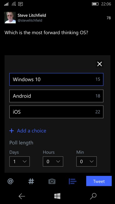 Twitter Official Uwp Gets An Update Brings In Poll Creation And Extra Tweet Information 1349