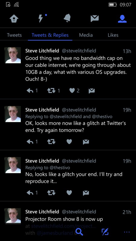 Screenshot, Twitter UWP