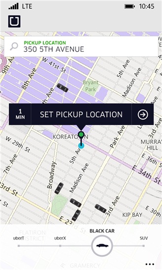 Screenshot, Uber