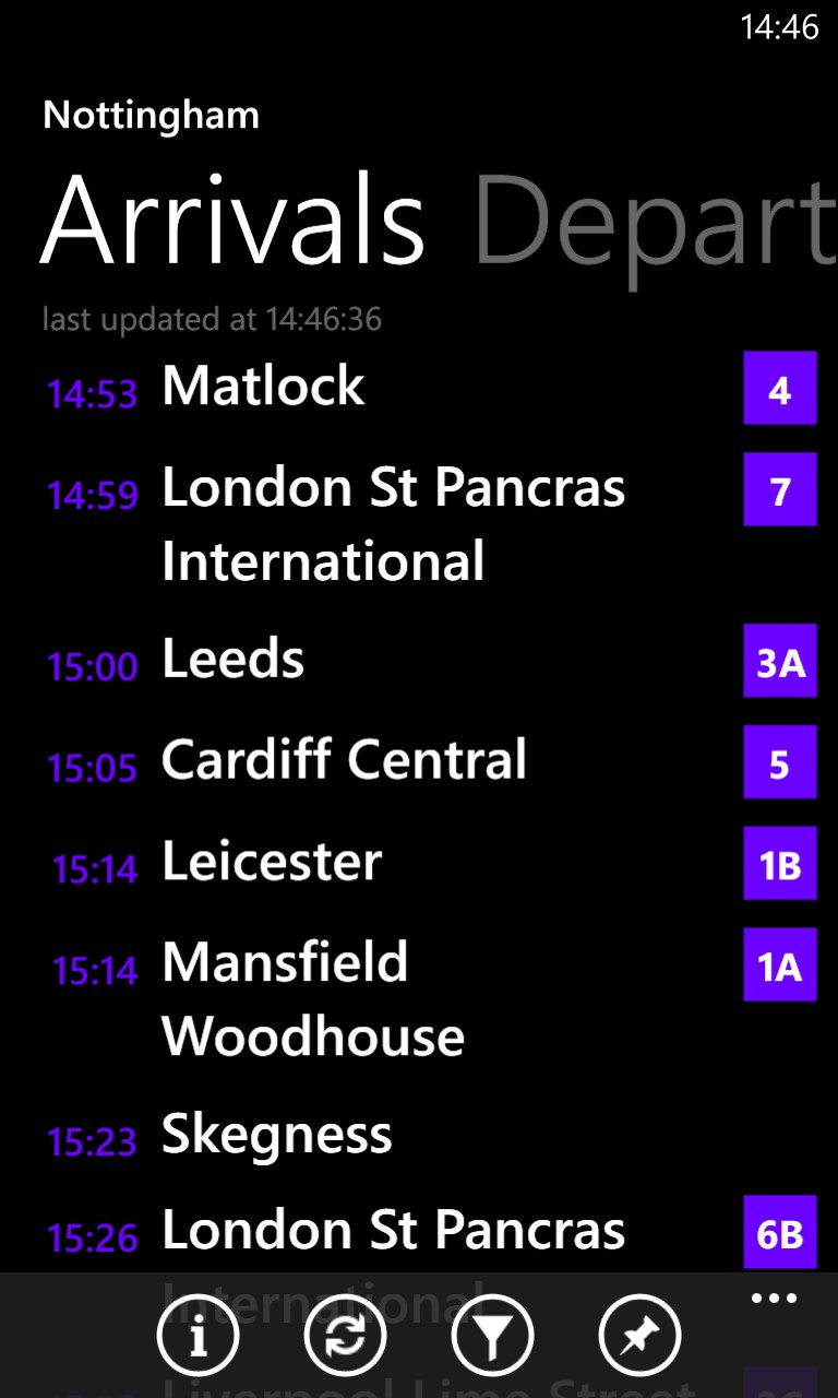 Screenshot, UK Trains