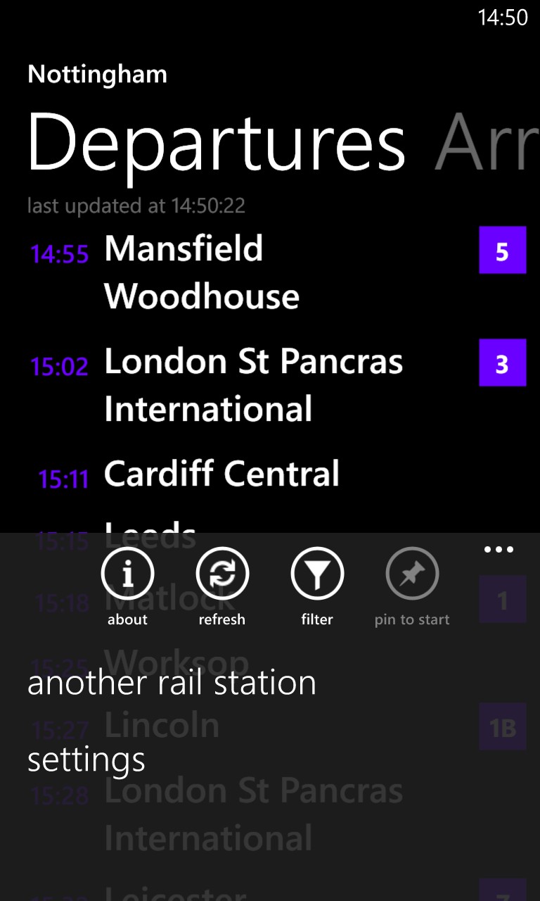 Screenshot, UK Trains