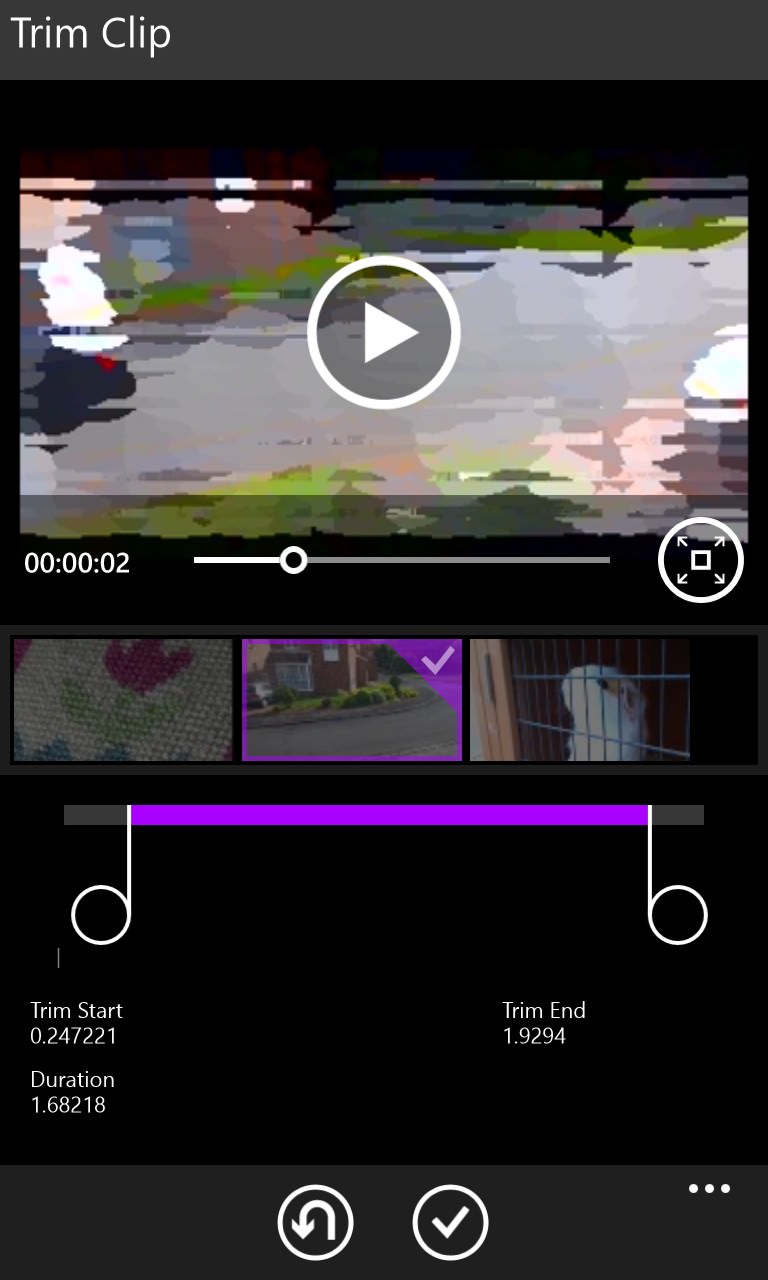 Screenshot, Video Editor 8.1