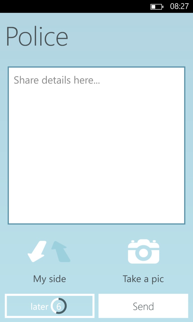 Screenshot, Waze on Windows Phone