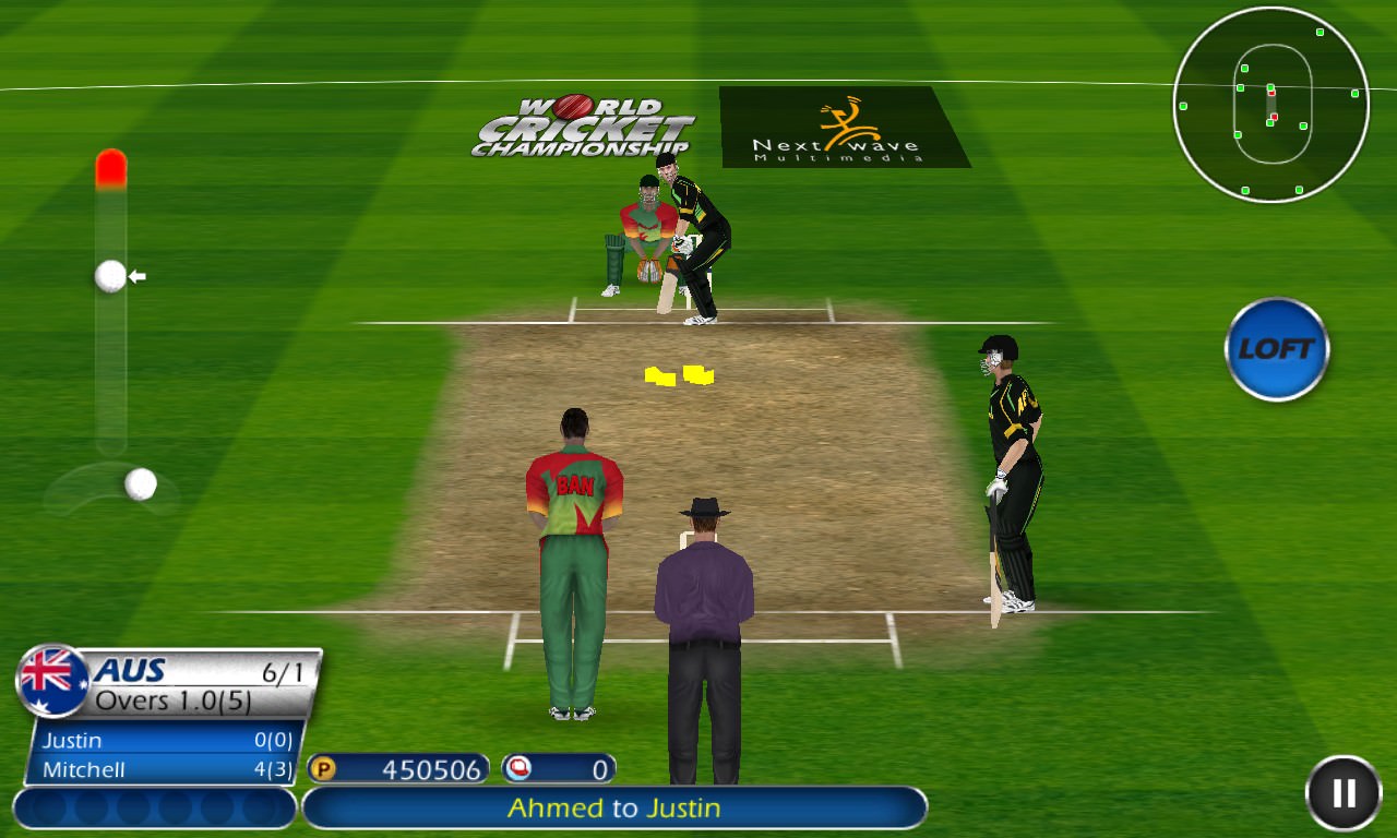 Screenshot, World Cricket Championship