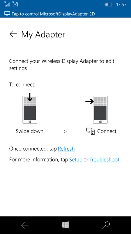 microsoft wireless display adapter download cannot connect