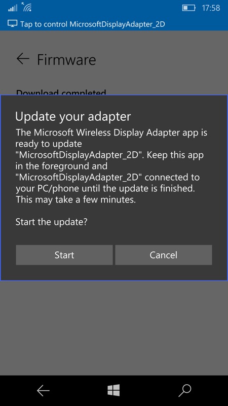 microsoft wireless display adapter download cannot connect