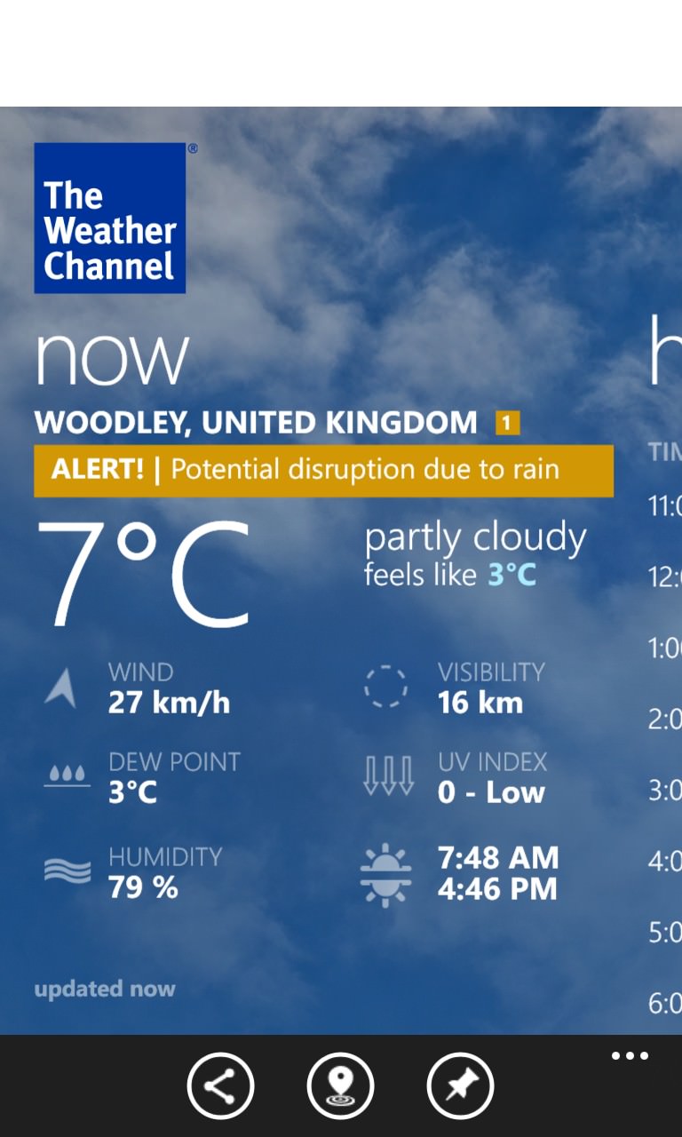 Screenshot, Weather Channel