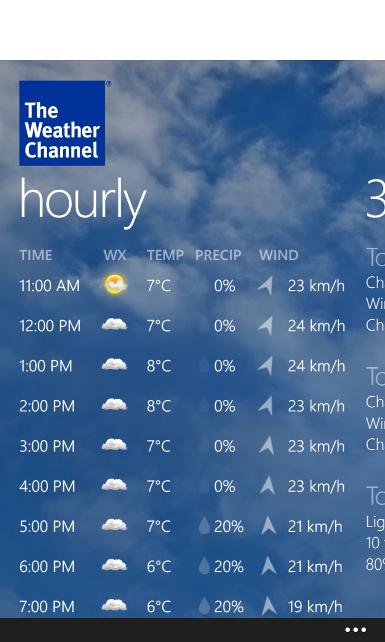 Screenshot, Weather Channel