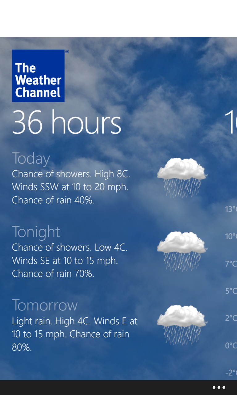 Screenshot, Weather Channel