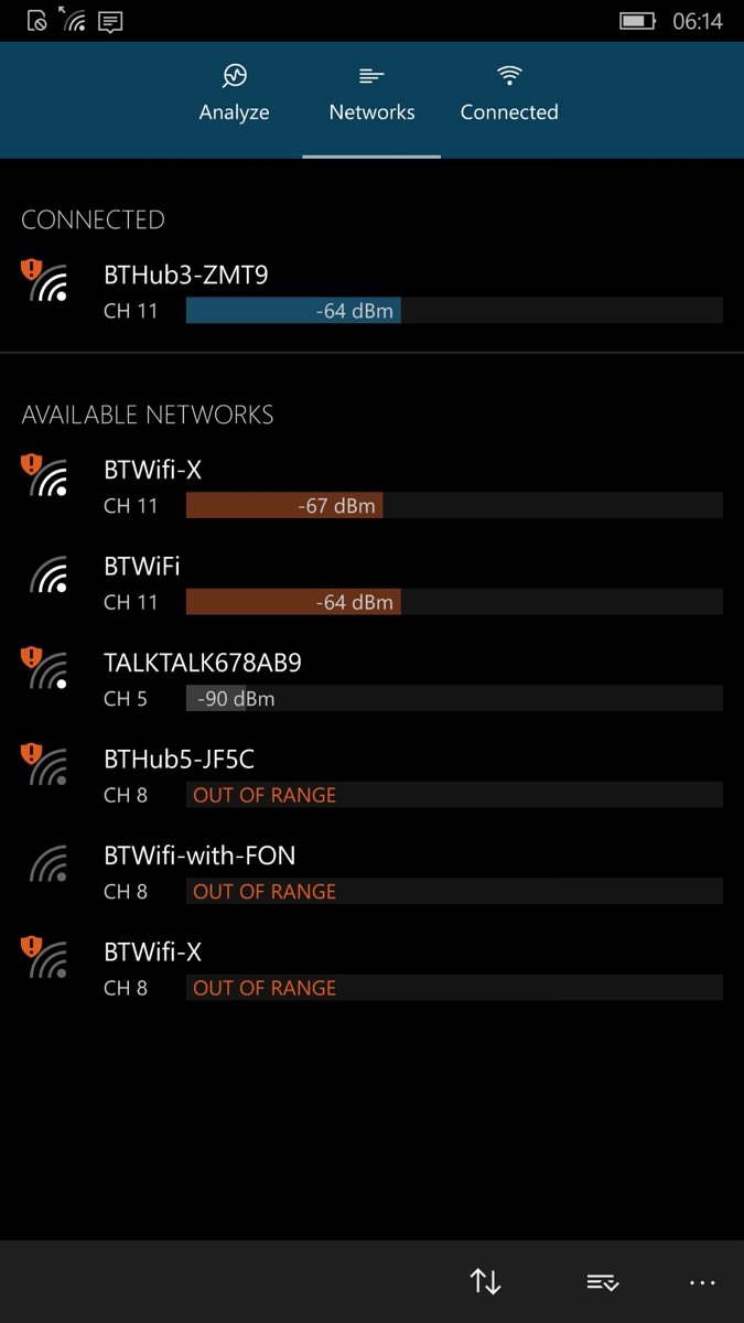 Screenshot, wifi Analyzer