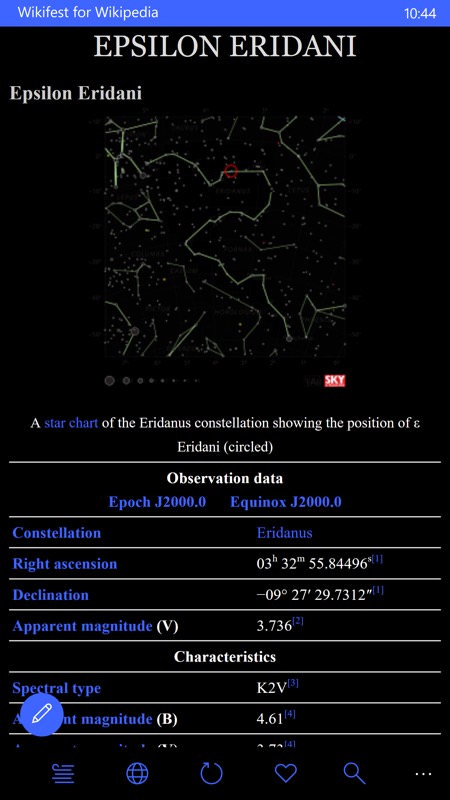 Screenshot, Wikifest for Wikipedia
