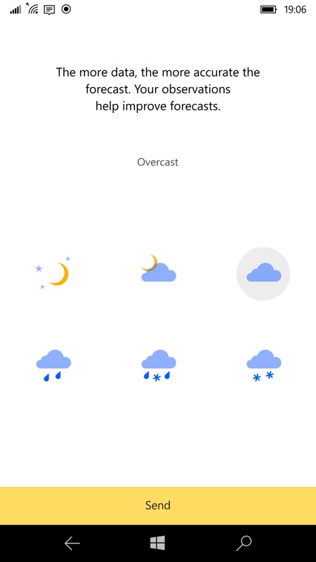 Yandex.Weather screenshot