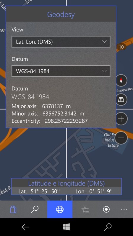 Screenshot, Zenit - Latitude, Longitude, UTM, MGRS, WGRS and QTH Converter UWP