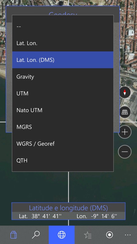 Screenshot, Zenit - Latitude, Longitude, UTM, MGRS, WGRS and QTH Converter UWP