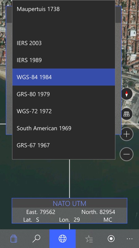 Screenshot, Zenit - Latitude, Longitude, UTM, MGRS, WGRS and QTH Converter UWP