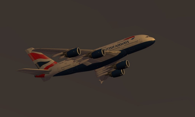 Airbus A380 in flight