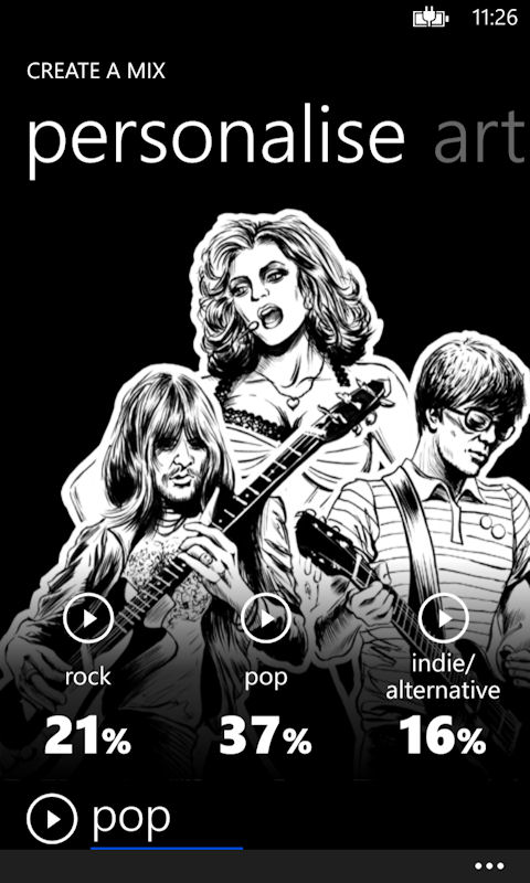 Nokia Music Screenshot