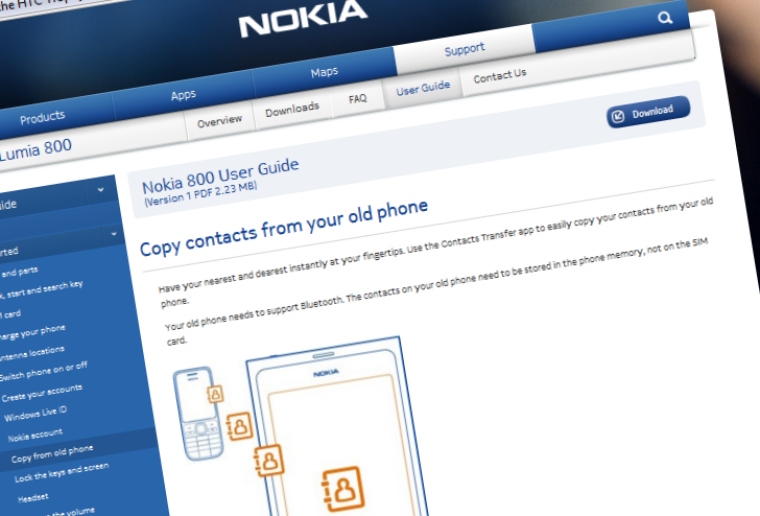 Windows Phone Contacts Transfer from Nokia