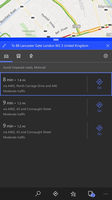 Screenshot, W10 Maps issue