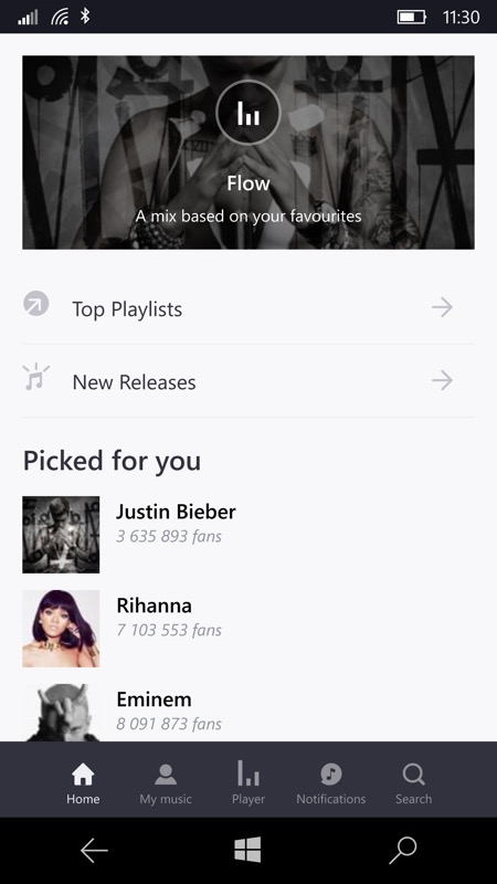 Screenshot, Deezer