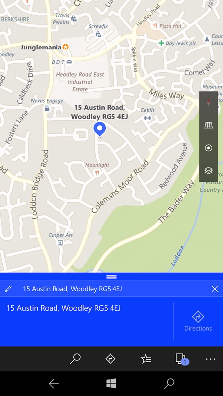 Screenshot, Windows 10 Maps