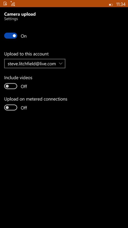 Screenshot, Windows 10 Mobile Build 10149