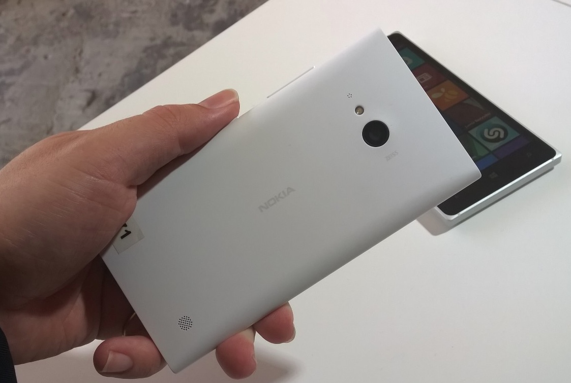 Lumia 730 from the rear