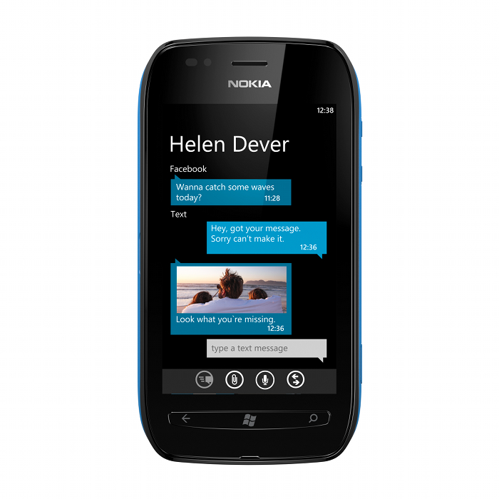 Nokia 701 Windows Phone device