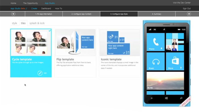 windows phone appstudio