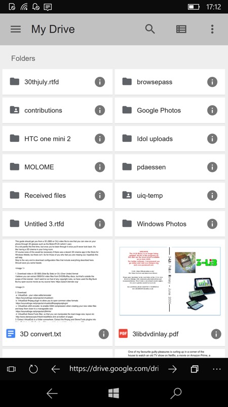 open google drive in mobile