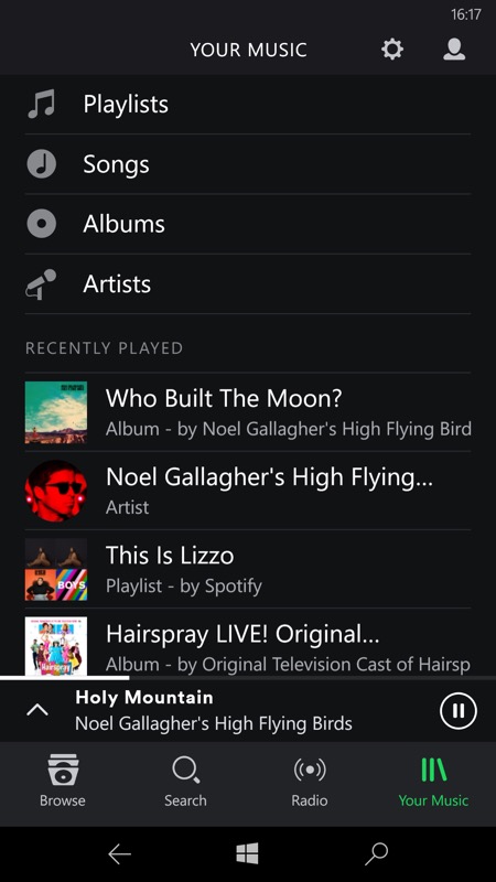 spotify web player windows services