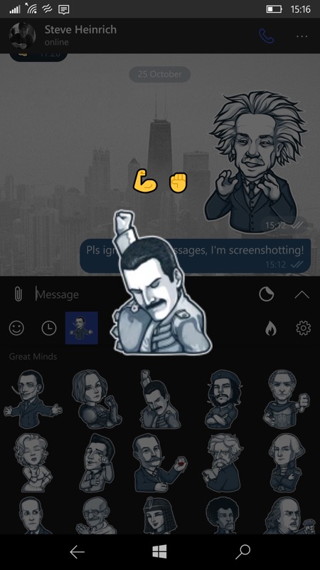 Screenshot, Unigram for Telegram