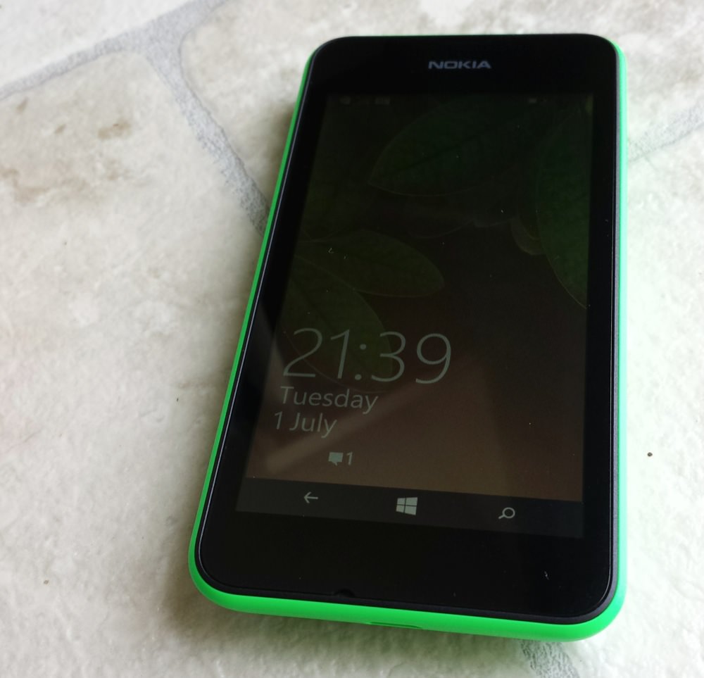 Lumia 530 lockscreen