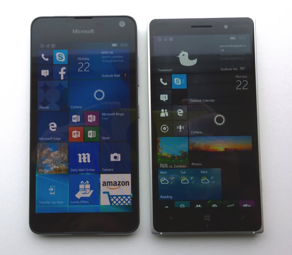 Lumia 650 with 830