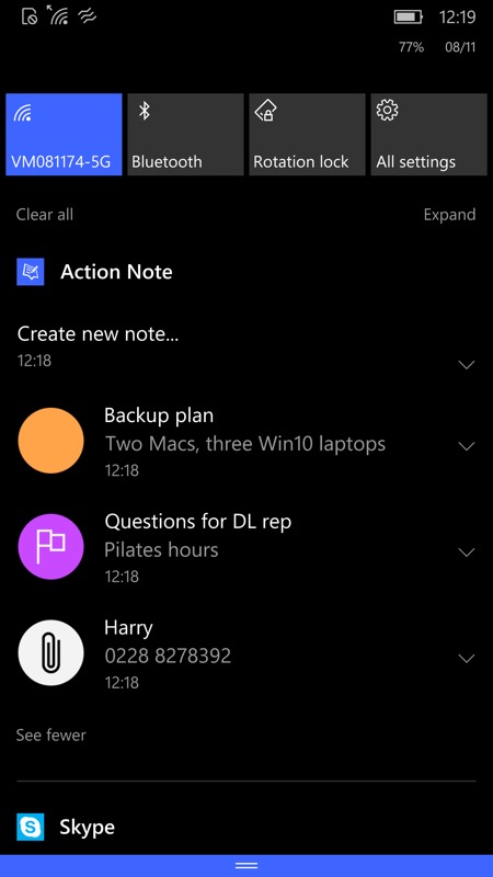 Screenshot Action Note UWP