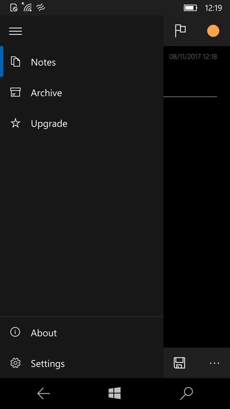 Screenshot Action Note UWP